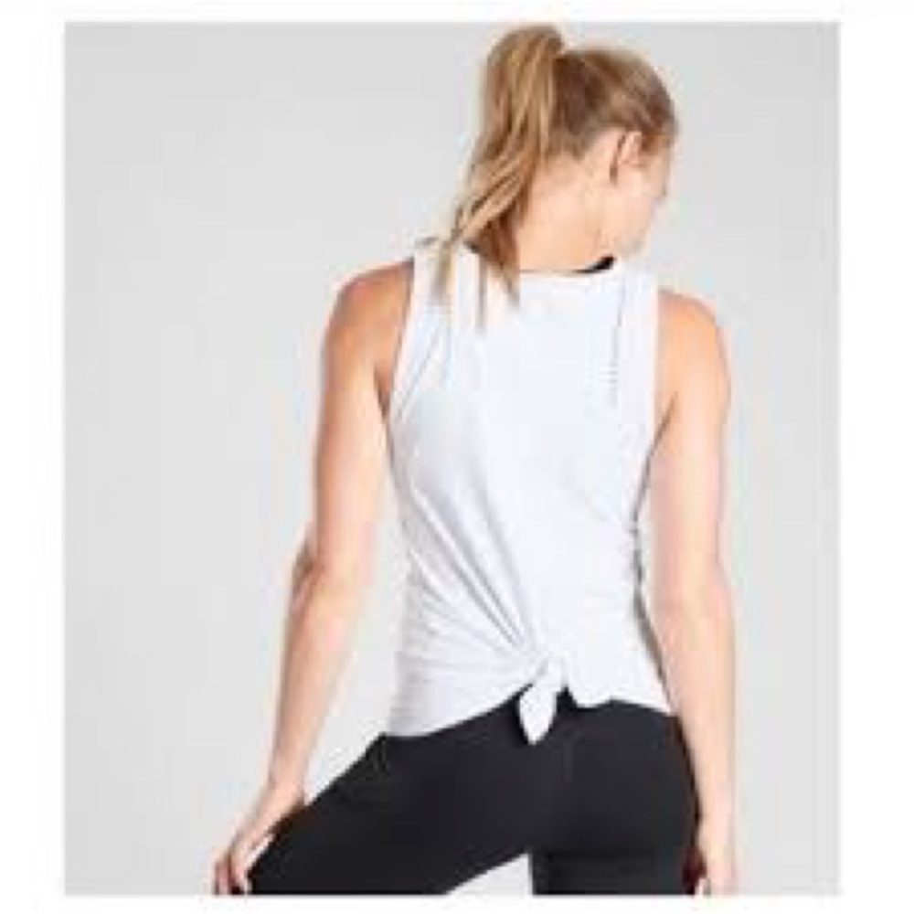 Athleta Womens Foothill Seamless Tank Size XSmall in White - Picture 3 of 9